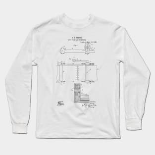 Belt Clamp and Tightener Vintage Patent Hand Drawing Long Sleeve T-Shirt